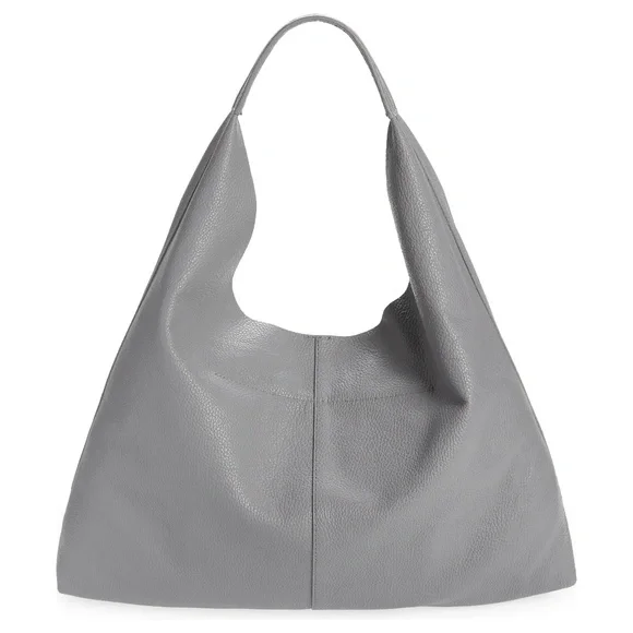 Kurt Geiger London Violet Large Leather Hobo - Grey - Picture 2 of 8